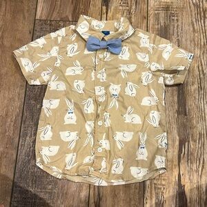 Easter Bunny Shortsleeve Buttondown